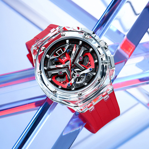 3D Skeleton Luminous Waterproof Quartz <b>Watch</b> Men Drop Shipping Ready to Ship Fashion Business Wristwatch with Date Display - Product Image 5