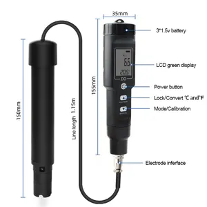 करते अपशिष्ट जल उपचार के लिए 9100 पोर्टेबल भंग ऑक्सीजन मीटर करते मीटर/तालाब के पानी मछलीघर भंग ऑक्सीजन परीक्षण किट