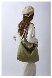 Kadın çevre dostu tuval Tote askılı çanta tek omuz Crossbody tek kollu çanta Online alışveriş - Product Image 3