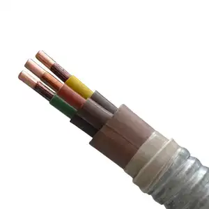 Fabrika 450/750V yüksek hassasiyetli YJV22 PE/PVC tek çekirdekli kablo montaj güç kabloları ESP kabloları ve bakır tel