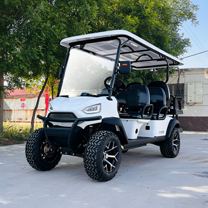 Carrito de Golf Eléctrico Todoterreno Estilo Clásico de 4+<span class=keywords><strong>2</strong></span> Plazas con Batería de Litio y Motor de CA de 5KW para Caza y Agricultura - Product Image 2