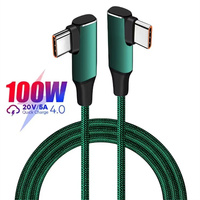 Kabel pengisian daya Cepat USB C PD 100W, kabel pengisian daya Cepat USB C 5A, nilon tembaga murni, jalinan, 20V, dengan Transfer Data untuk pengisian daya komputer