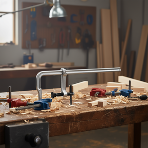 Abrazadera en C de acero de 90 grados con ajuste de tornillo para carpintería y metalurgia, modelo 997 - Product Image 3