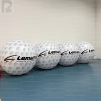 Balle de golf géante gonflable LED personnalisée, modèle publicitaire sphérique pour événements de golf, salons professionnels, promotion de marque, tournois