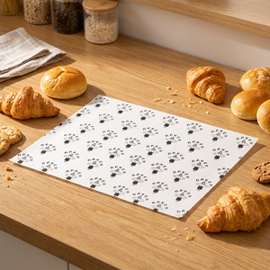 Papel de Envolver para Panadería, Impreso Personalizado, Resistente a la Grasa, Hecho de Pulpa de Madera Virgen, Biodegradable, de Grado Alimenticio, Reciclable, para Pasteles y Comida Rápida - Product Image 2