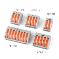 PCT-222 PCT-223 PCT-224 PCT-225 Bornier de raccordement rapide isolé PA66, pièce de rechange pour connecteur