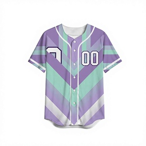 Maillot de baseball personnalisé rouge et noir, boutonné, uniforme d'équipe sublimé, respirant, anti-humidité, chemise de sport OEM ODM - Product Image 2