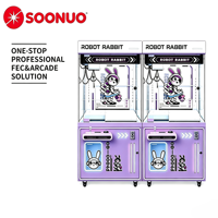 Vente directe usine : Machine d'arcade commerciale à monnayeur, grue à pinces à prix, avec LED, pour bonbons, jouets et peluches