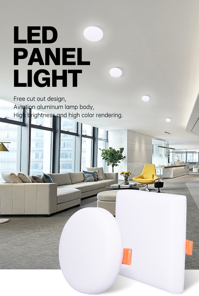 Aluminum frame IP44 modern 100LM/W double color surface mount led panel light 10W 18W 24W 36W borderless panel light for ceiling