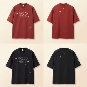 เสื้อยืดแขนสั้นพิมพ์ลายสติกเกอร์วินเทจขนาดเล็ก 2026 ฤดูร้อนใหม่สไตล์แบรนด์อินเทรนด์เสื้อยืดผ้าฝ้ายแท้ - Product Image 1