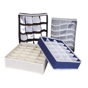 Drawer Organiser Collapsible Closet Dividers Foldable <strong>Storage</strong> <strong>Box</strong> for Bras, Underwear, Socks, Neck <strong>Ties</strong>, Scarves - Product Image 5