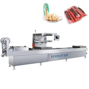 Machine d'emballage sous vide thermoformage automatique rectangle/carré fromage à pâte molle beurre gâteau de maïs sandwich - Product Image 1