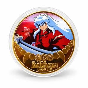 Set di 5 Monete Commemorative in Ferro Dorato con Personaggi Anime Fantasy Sengoku, Collezione per Fan Manga con Protezione in Acrilico - Product Image 6