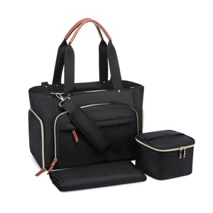 สำหรับการเดินทางกลางแจ้ง อุปกรณ์สำหรับแม่และเด็ก กระเป๋าเด็ก กระเป๋าใส่ผ้าอ้อมสำหรับเดินทาง พร้อมกล่องใส่จุกนมหลอก โพลีเอสเตอร์ พับเก็บได้ - Product Image 1