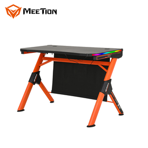 MEETION DSK20 Escritorio Profesional para Ordenador de Oficina, Mesa Led de Fibra de Carbono, Madera y Metal, Moderno, 25mm, ISO9001 - Product Image 5