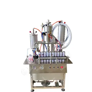 Semi Automatic Chemical Spray Aerosol Can Filling Processing Making Machine