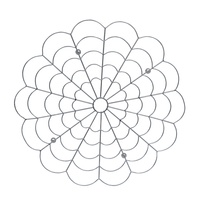 Support de cuisson carré antiadhésif en forme de fleur support de refroidissement de gâteau de fil pour le comptoir pour le service alimentaire dans les restaurants