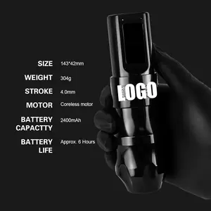 Logo personalizzato Cordless regolabile Stroke FLUX FK Iron Max Mini Gun Professional Wireless Tattoo Machine Pen in vendita principianti