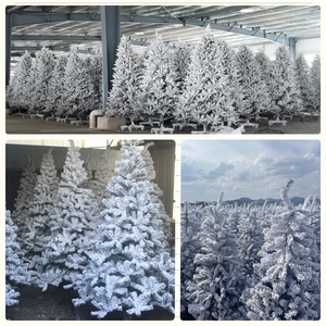 <span class=keywords><strong>Sapin</strong></span> de Noël avec effet neige glacée, <span class=keywords><strong>sapin</strong></span> floqué en PVC, 1,5/1,8 mètres, décoration de Noël avec éclairage, fabriqué en Chine - Product Image 4