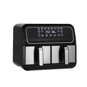 Electrodoméstico de cocina, <span class=keywords><strong>horno</strong></span> de <span class=keywords><strong>pan</strong></span>, dos cesta de freír, gran capacidad, multifunción, 8L, automático, sin aceite, freidora de aire - Product Image 2