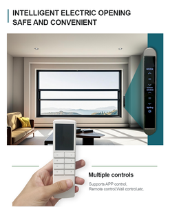 Ventana Elevadora Eléctrica Inteligente ZEKIN con Control Remoto, Ventana Automática de Aluminio con Doble Vidrio Templado, Mosquitera - Product Image 2