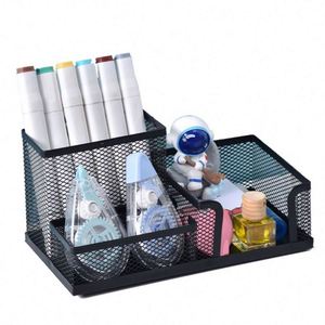 Organizador de Escritorio Multifuncional de Malla con 4 Compartimentos para Material de Oficina - Product Image 2