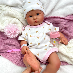 Muñecas de Silicona Realistas con Anatomía Correcta, 45 cm, Cuerpo Completo de Silicona, Calidad Cinematográfica, Boca Abierta, Muñecas Reborn para Niñas - Product Image 1
