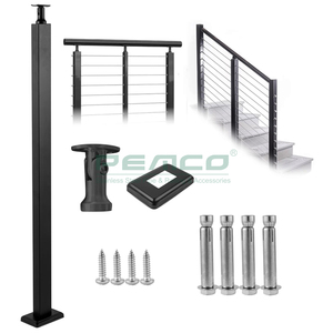 <span class=keywords><strong>Balustrade</strong></span> extérieure de câble d'acier inoxydable en métal de maison moderne Offre Spéciale conçoit la <span class=keywords><strong>balustrade</strong></span> noire de fil de balcon - Product Image 2