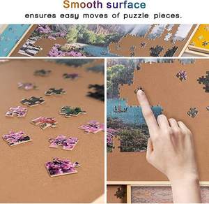 Puzzle di legno Puzzle mobili da tavolo con quattro cassetti per bambini di smistamento artigianato legno scatole di legno cartelli da parete - Product Image 5