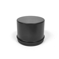 65*50mm 120ml Black Metal Aluminium Glas für Kerze Kosmetik Tee Geschenk Lotion Haar Friseur Gel Wachs Weichspüler Behälter