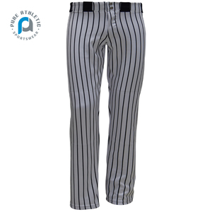 Sublimazione pura a righe bianche semplici stampate da <span class=keywords><strong>Cricket</strong></span> giovani Jersey Softball Set all'ingrosso pantaloni da Baseball personalizzati tagliati da uomo - Product Image 3