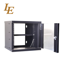 Armoire de serveur murale LE, 19 pouces, 2U, 4U, 6U, 9U, 12U, armoire réseau, profondeur 300 mm, acier laminé à froid SPCC, IEC297-2