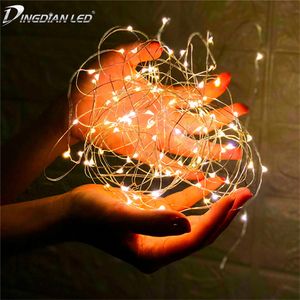 50 Piezas 1 Paquete de Luces de Cadena de Hadas con Funcionamiento a Pilas, 1M 10LED, Color Personalizable, Decoración Navideña, Cable de Cobre Flexible, 1 Año - Product Image 4
