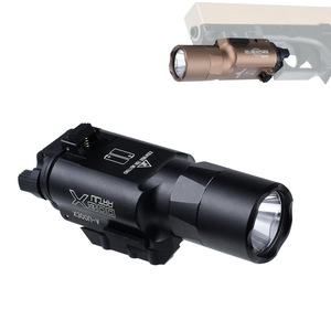 Lampe torche tactique X300U, batterie Cr123a, lumière LED, utilisation en extérieur, utilisation sur casque, étanche, alliage d'aluminium, haute luminosité - Product Image 2