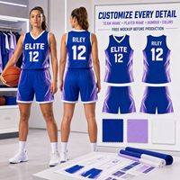 Ensemble d'uniformes de basketball unisexes personnalisés ELITE – Maillot et short sublimés sur mesure – Tenues d'équipe OEM pour clubs, écoles et équipes – 100 % personnalisable