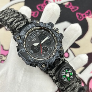 Men's Outdoor Sports Watches Men's Analog Digital Watches Multifunctional Tactical Survival Watches Hot Sale - Product Image 5