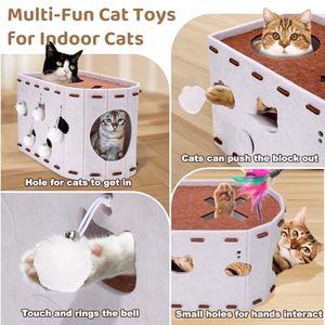 Casa para Mascotas de Fieltro Personalizada de Fábrica, Túnel Desmontable para Gatos, Cueva para Animales para Todas las Estaciones - Product Image 5