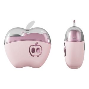 Lima de uñas eléctrica con forma de manzana 2 en 1 con lima de 180 granos para uso diario, diseño duradero, voltaje universal - Product Image 1