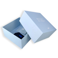 Caja de Regalo para Velas de Dos Piezas con Tapa y Base, Diseño Moderno y de Lujo, Logotipo Personalizado del Fabricante, Grabado en Relieve, Laminación Mate, Cartón Reciclado