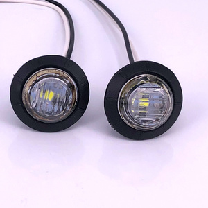 Feu latéral de camion ambre bleu vert orange blanc 12v 2835 3 LED en matériau PC 100lm, lampe de marquage, indicateur - Product Image 4