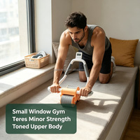 Rodillo Abdominal Ergonómico para Ejercicios en Casa, con Rebote Automático, para Adelgazar la Cintura, para Hombres y Mujeres Adultos