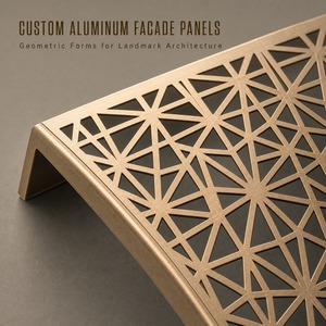 Panneaux de façade en aluminium sur mesure, panneaux de revêtement mural perforés, panneaux décoratifs pour l'extérieur des bâtiments - Product Image 4