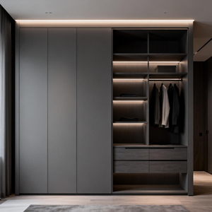 Armario Moderno de Madera Maciza con Cerradura para Apartamento, Dormitorio, Muebles para el Hogar, Vestidor Personalizado - Product Image 2