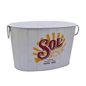 工場直送 亜鉛メッキ金属製ワインクーラーバケツ 大型10L ビール缶用アイスバケツ パーティー用 - Product Image 6