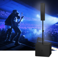 Sistema de Altavoces de Columna Activos de 15 Pulgadas, Sistema de Línea de Arreglo, Sonido en Vivo, Sistema de Altavoces de Arreglo de Dos Vías Activos, Altavoces de Columna