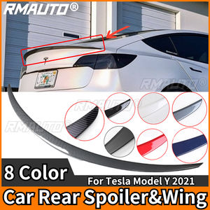 RMAUTO Carbon Fiber Car Rear Trunk Spoiler Performance Type For Tesla <b>Model</b> Y 2021 Rear Trunk Spoiler Wing Lip Styling Body <b>Kit</b> - Product Image 1