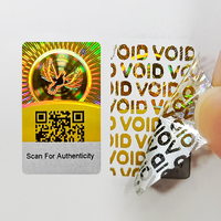 Numéro de code QR 3d personnalisé hologramme étiquette laser de sécurité autocollant holographique inviolable pour la protection de la marque