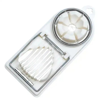 Coupe-œufs 2 en 1 avec fil en acier inoxydable pour la cuisine