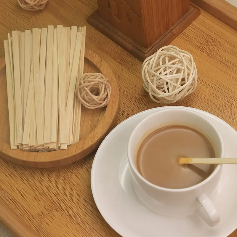 Bastoncini/agitatori di caffè bastoncini di tè di agitazione del caffè di legno con agitatori usa e getta ecologici di bambù piatti personalizzati 15-30 giorni