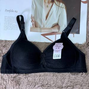 Nouveau sous-vêtement féminin Floral grande taille <span class=keywords><strong>gros</strong></span> buste poitrine Push up respirant soutien-gorge sous-vêtement sans fil - Product Image 6